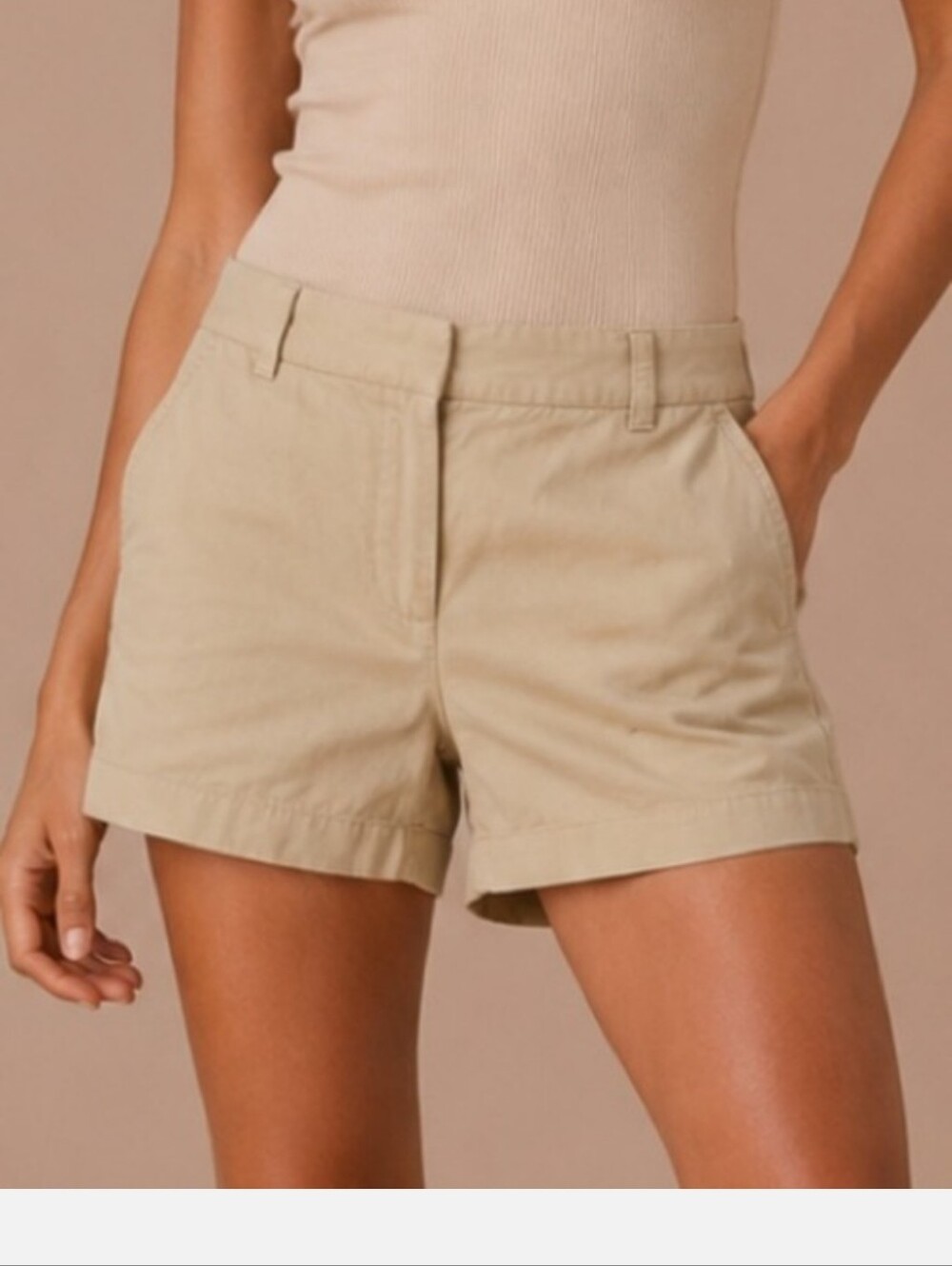 J.Crew Classic Chino Yellow Shorts | Women's Size4  Casual Summer Essential